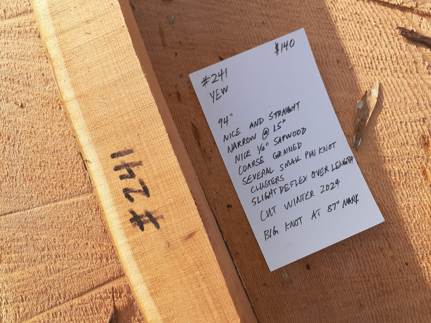 Yew Stave #241