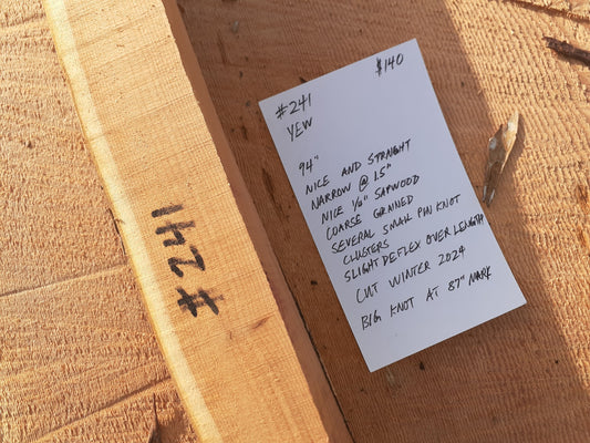 Yew Stave #241