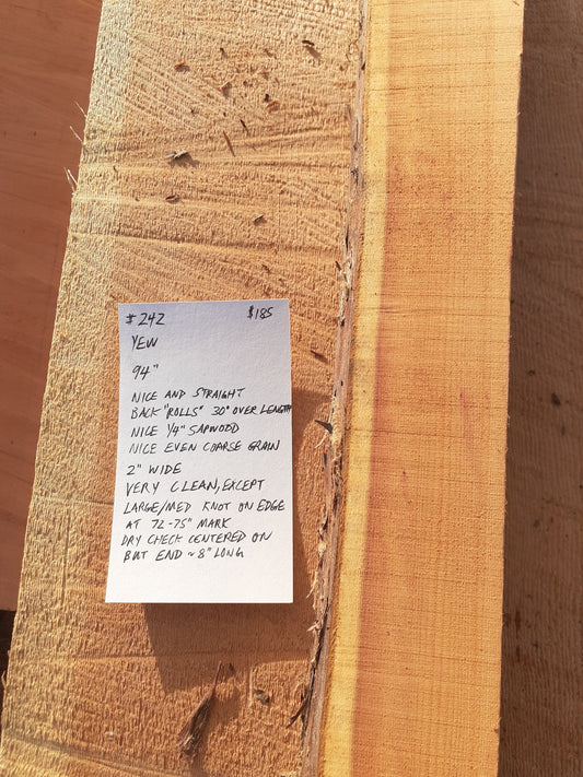 Yew Stave #242
